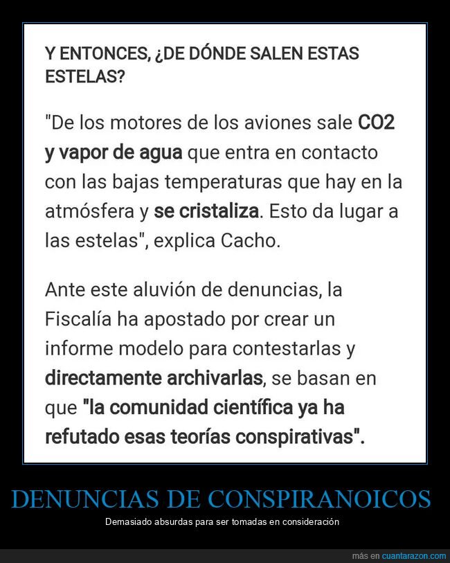 chemtrails,conspiranoicos,negacionistas
