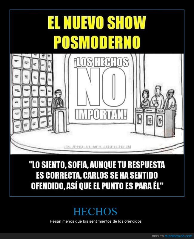 hechos importar,respuesta,correcta,ofenderse