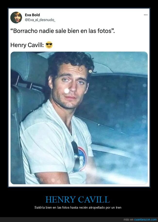 borracho,henry cavill,salir bien