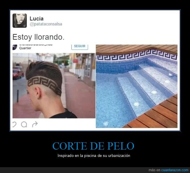 corte de pelo,piscina