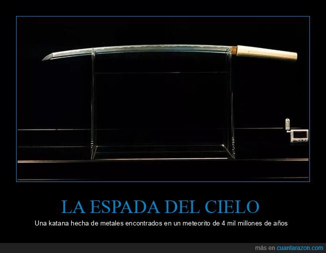 la espada del cielo,katana,meteorito