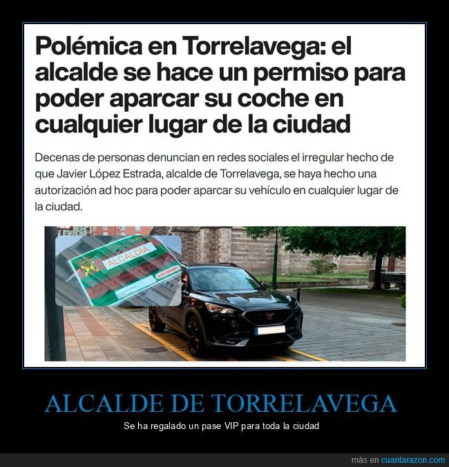 alcalde,torrelavega,aparcar,coche