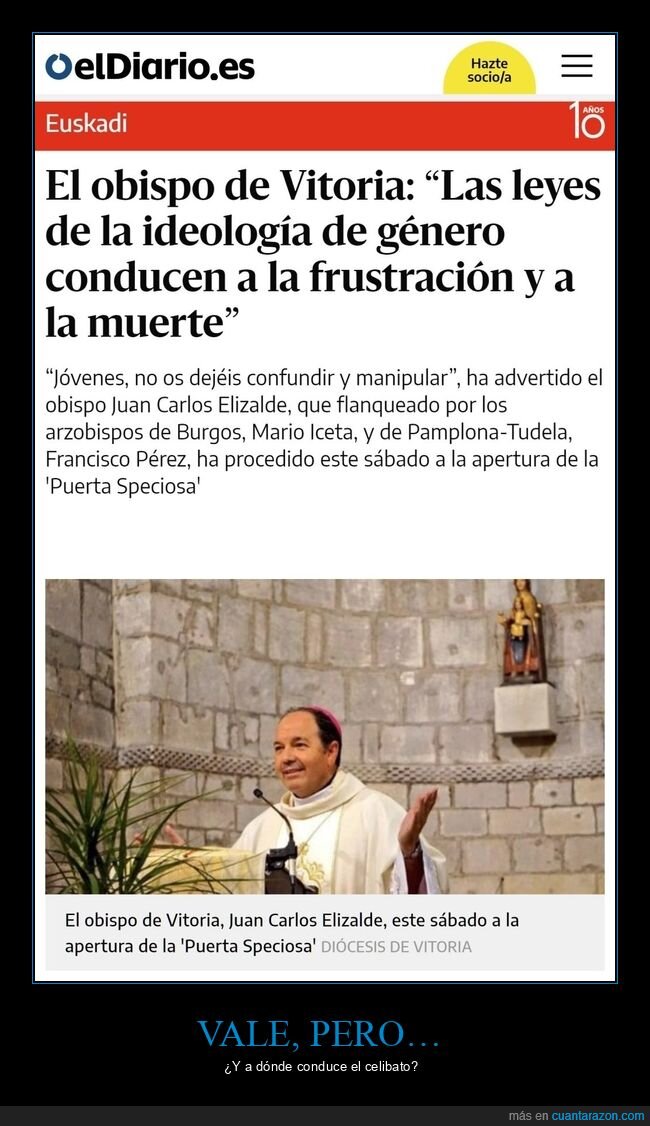 obispo,ideología de género