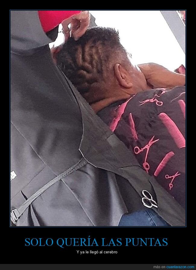 cortando el pelo,cerebro