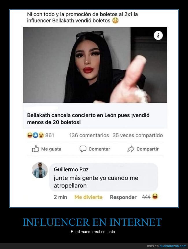 influencer,vender,entradas