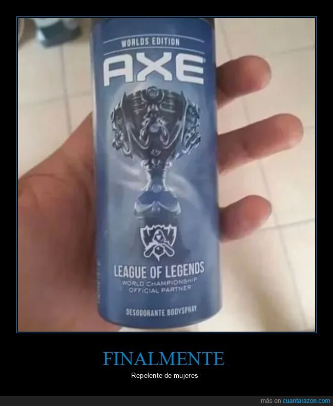 axe,desodorante,lol,mujeres,repelente