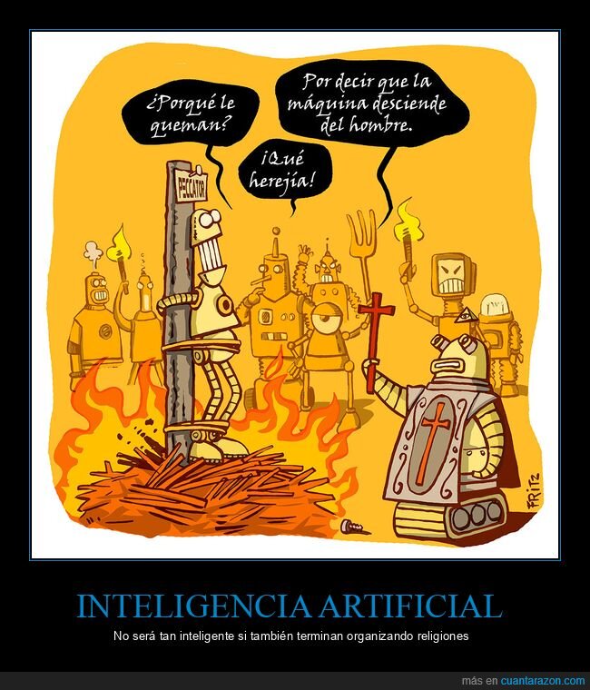 robots,quemar,herejía,religión