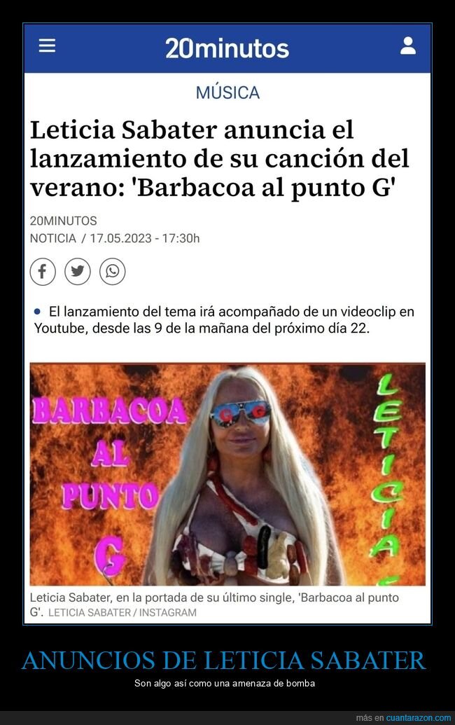 leticia sabater,barbacoa al punto g