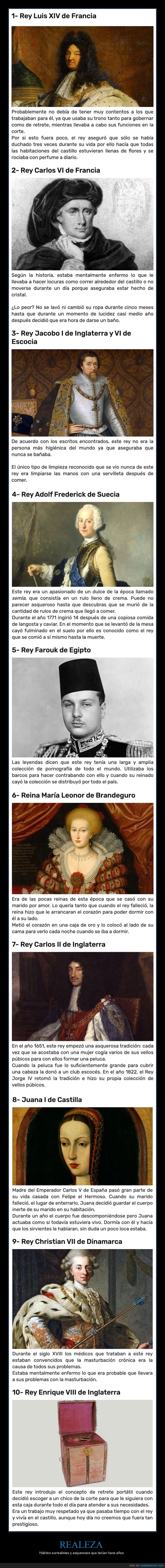 realeza,h&aacute;bitos