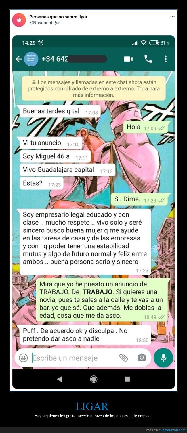 trabajo,ligar