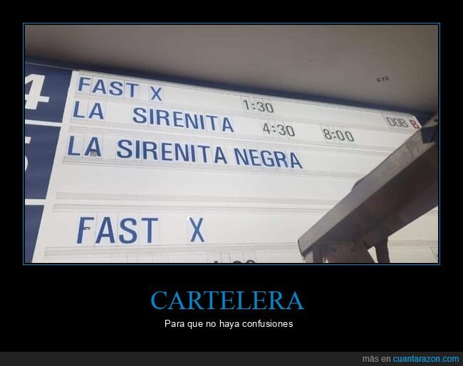 carteleramcines,la sirenita,negra