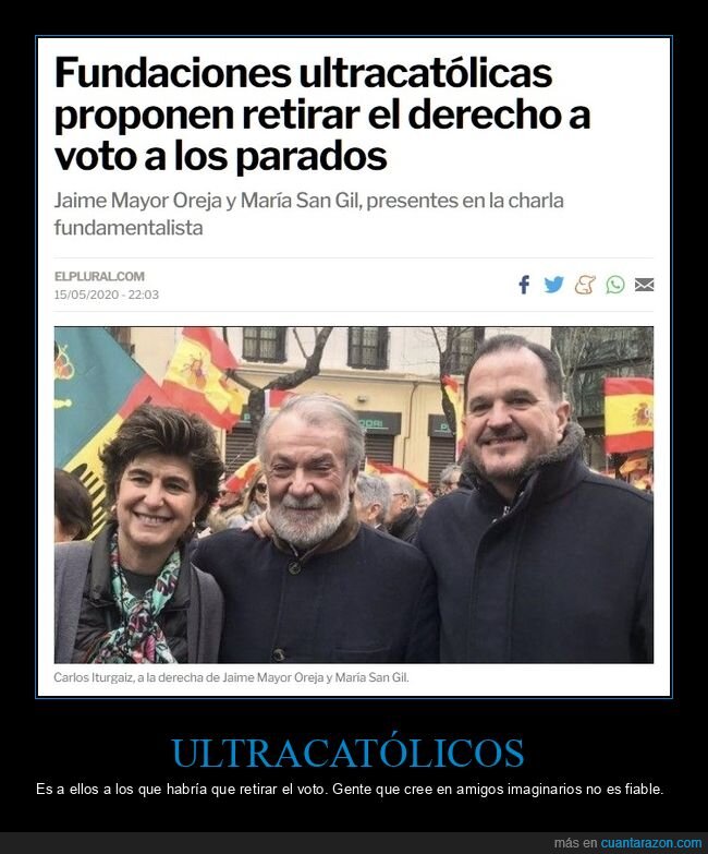 ultracatólicos,retirar,voto,parados