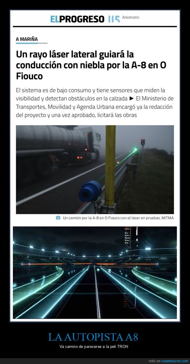 autopista,láser