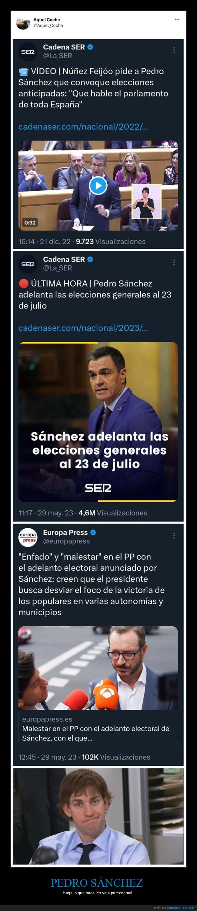 pedro sánchez,adelanto,elecciones,pp,políticos
