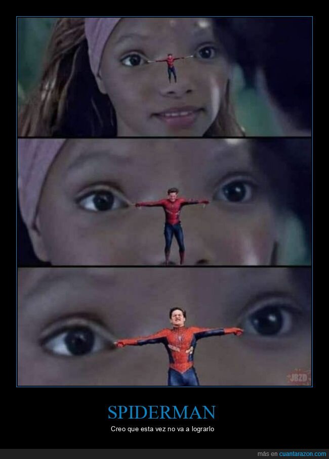 ojos,spiderman,la sirenita