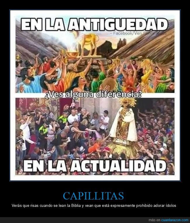 actualidad,ahora,antes,antigüedad,cristianos,ídolo,virgen