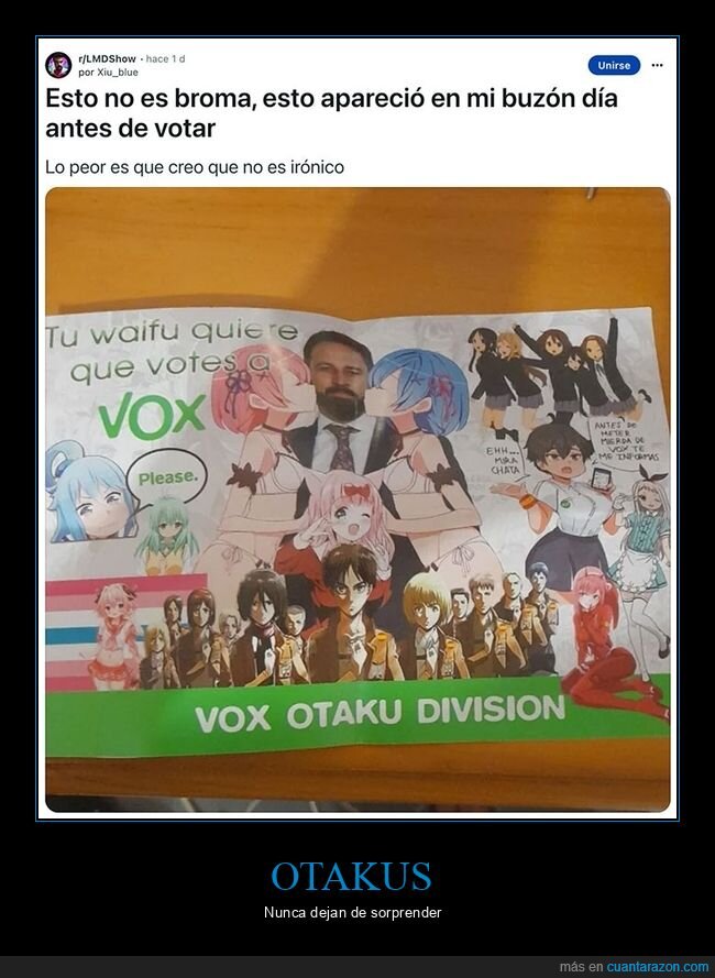 otakus,políticos,vox,wtf