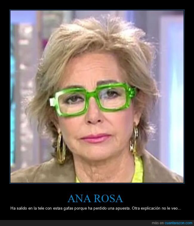 ana rosa,gafas