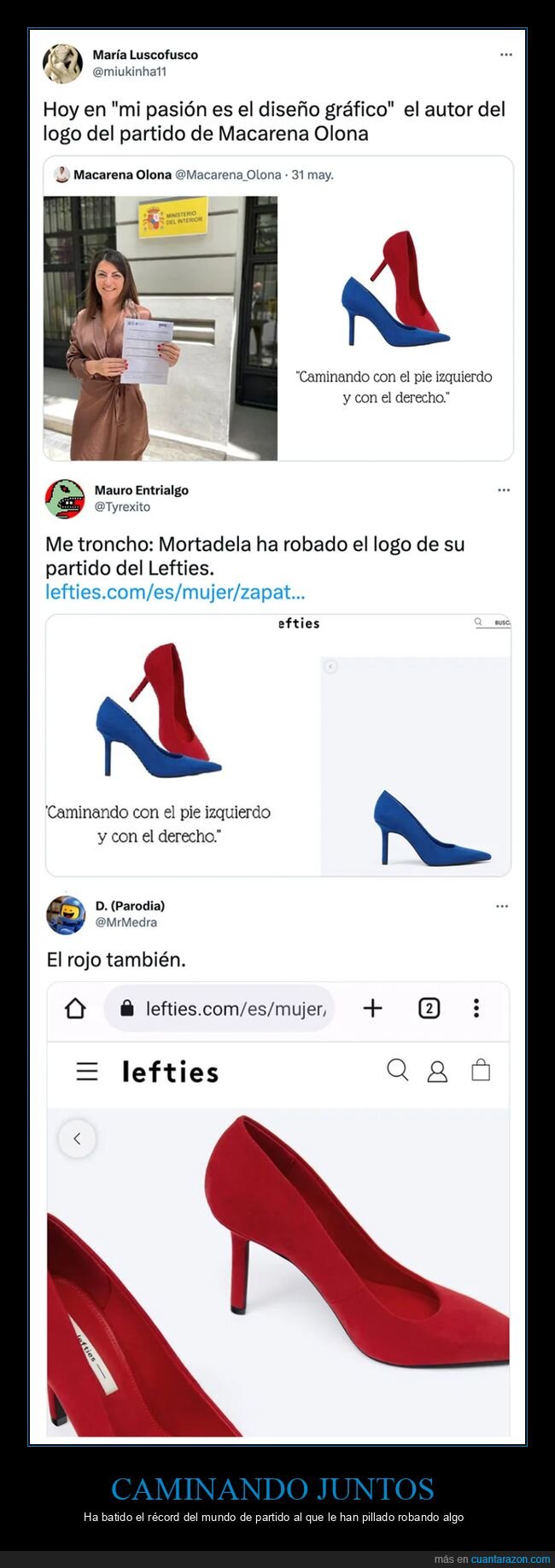 caminando juntos,lefties,logo,macarena olona,políticos