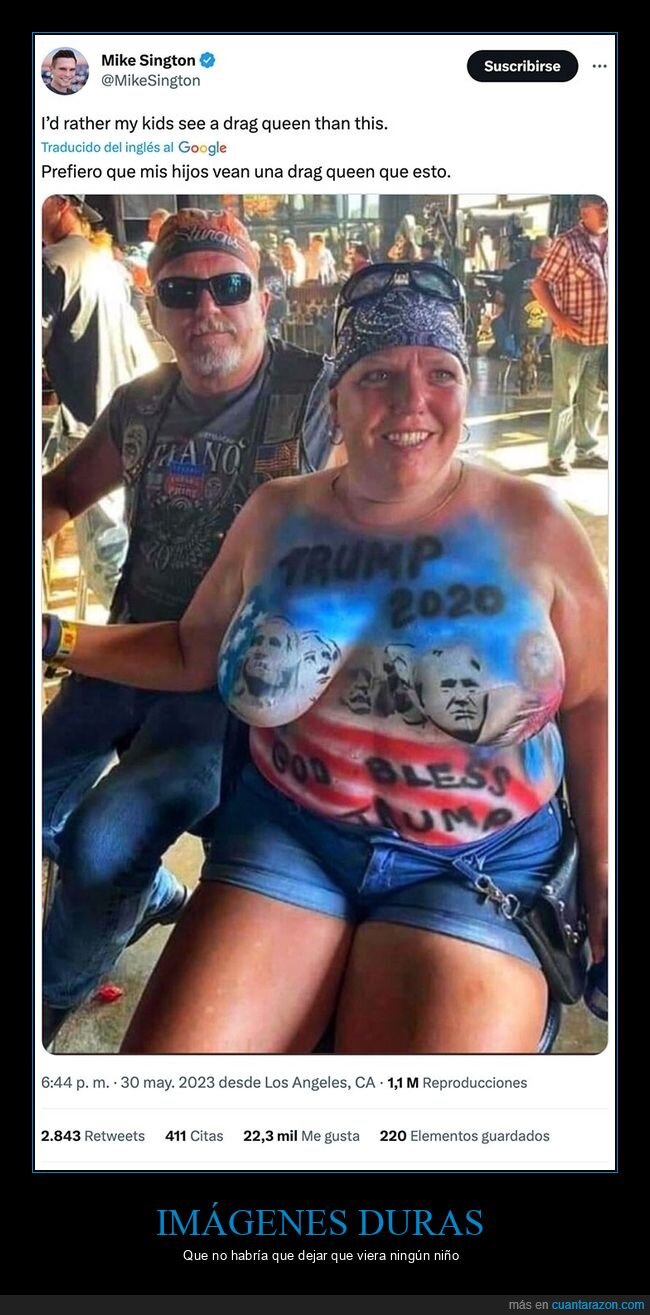 body paint,personajes,trump