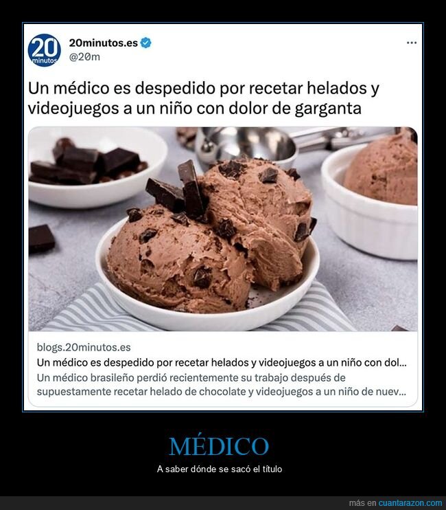 despedido,helados,médico,recetar,videojuegos