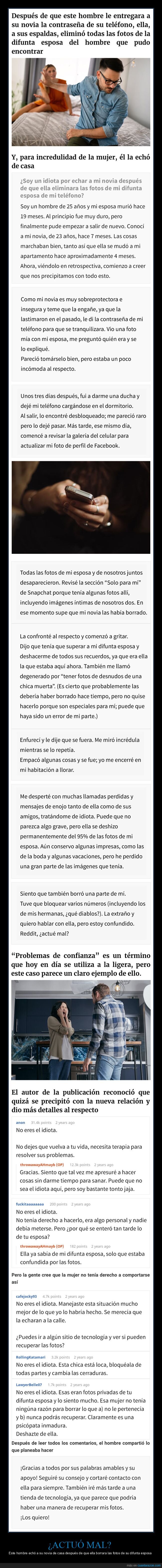 borrar,fotos,novia,esposa,muerta