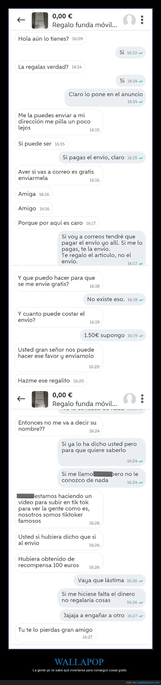 envío,gratis,tiktokers,wallapop