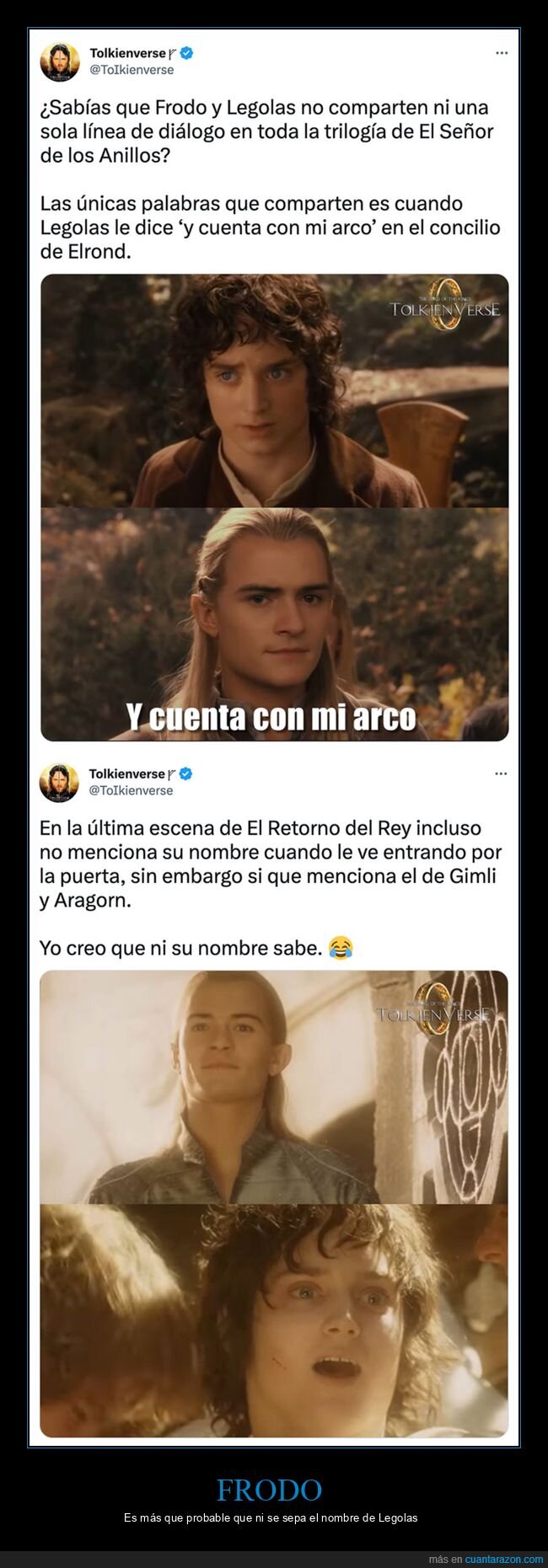 el señor de los anillos,frodo,hablar,legolas
