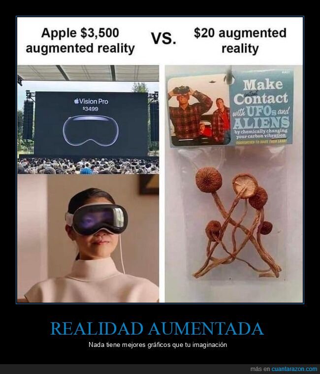 realidad aumentada,vision pro,setas
