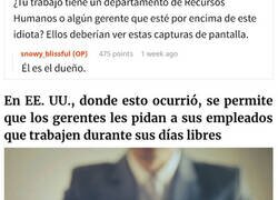 Enlace a Este jefe intentó manipular a su empleado para que trabajara durante su día libre