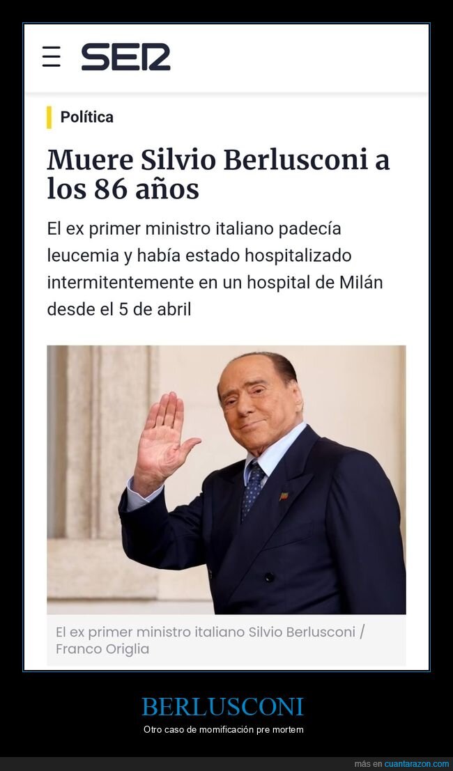 berlusconi,muerte,políticos