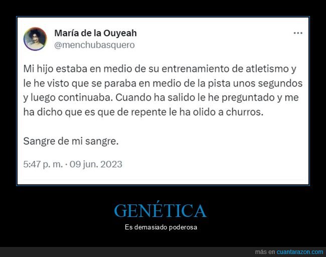 hijo,entrenamiento,churros