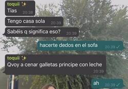 Enlace a Aprovechando tener la casa para ella sola