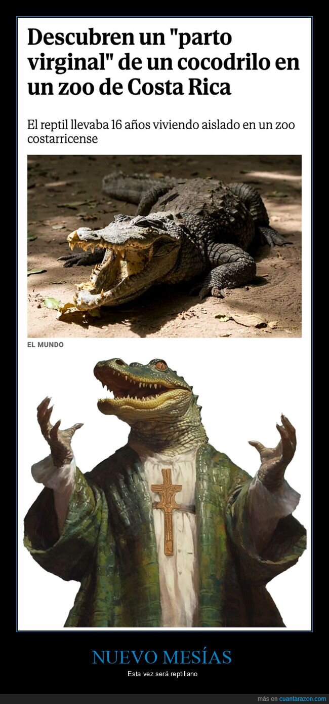 cocodrilo,parto virginal