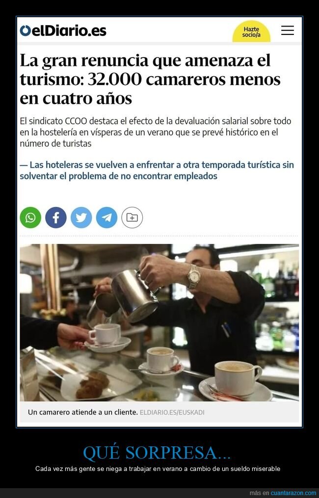 renuncia,turismo,camareros