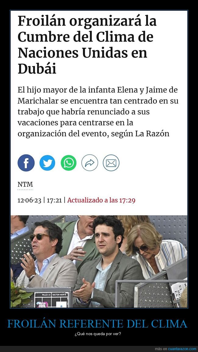 cumbre del clima,froilán,onu