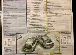 Enlace a El mejor parte de accidente que verás jamás