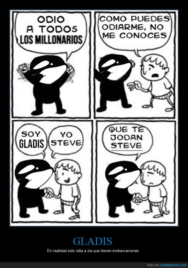 orca,gladis,odiar,millonarios