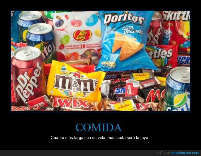comida,larga,vida,corta