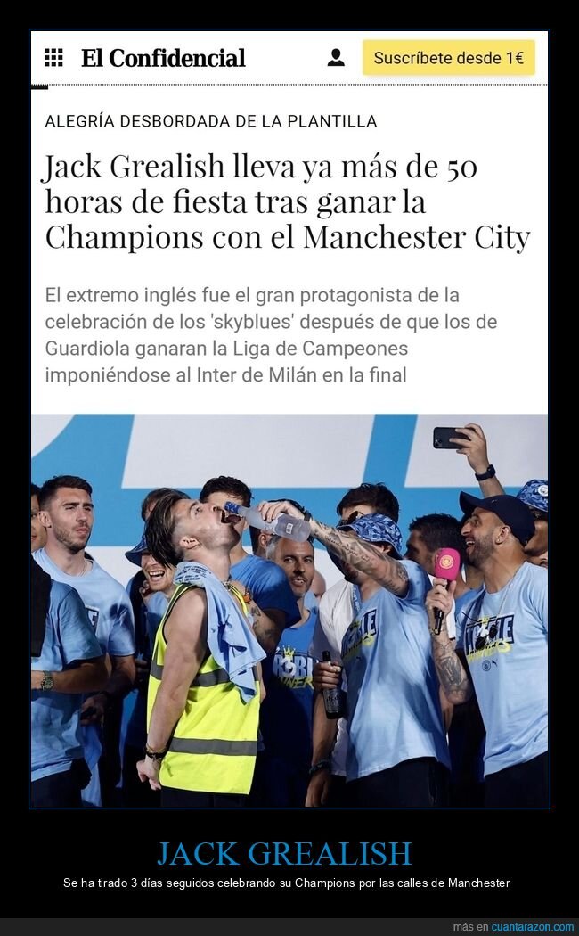 jack grealish,fiesta,celebrando,champions