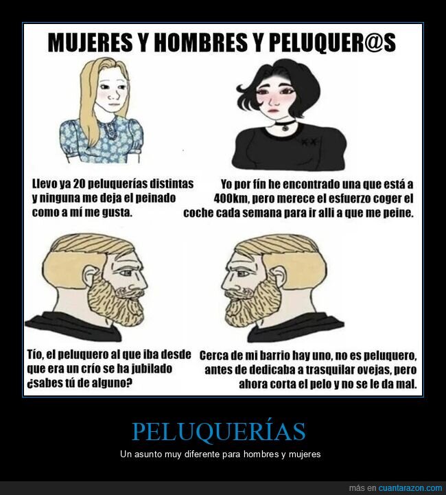 peluquerías,hombres,mujeres