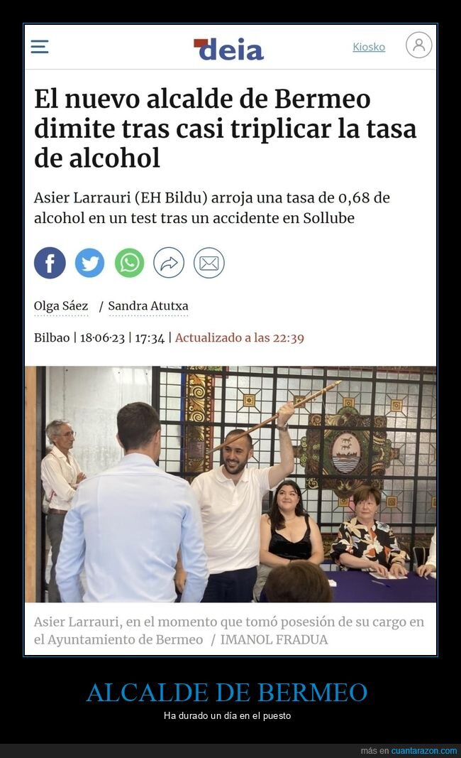 alcalde,dimitir,test de alcoholemia,políticos