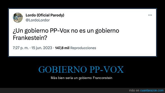 francostein,frankenstein,políticos,pp,vox