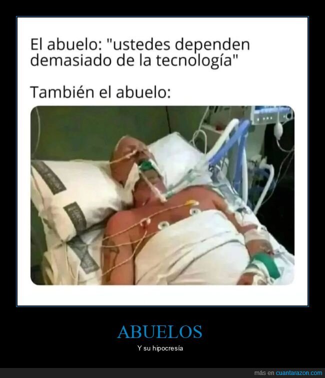 abuelo,depender,tecnología