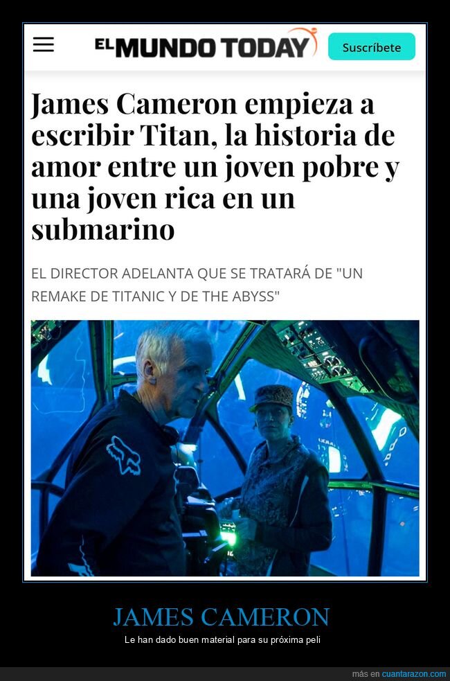 james cameron,submarino,titanic