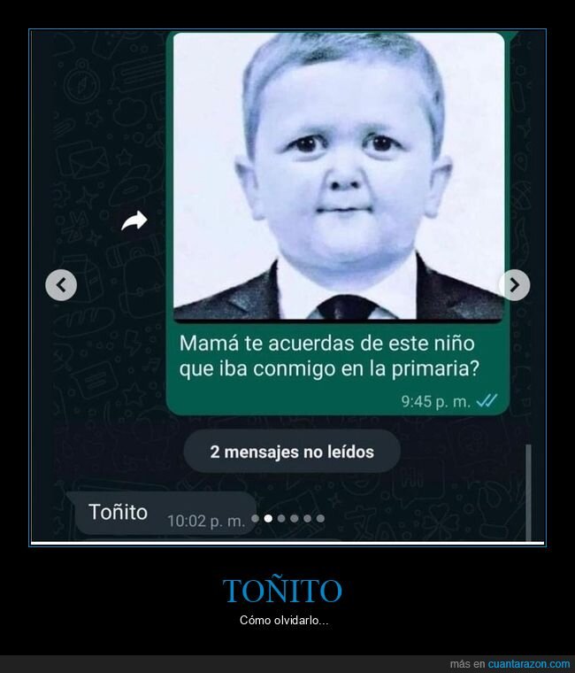 hasbulla,madre,niño,primaria,toñito,whatsapp