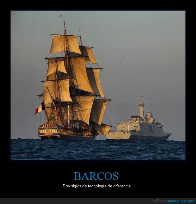 barcos,antes,ahora