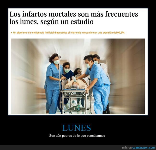 infartos,lunes