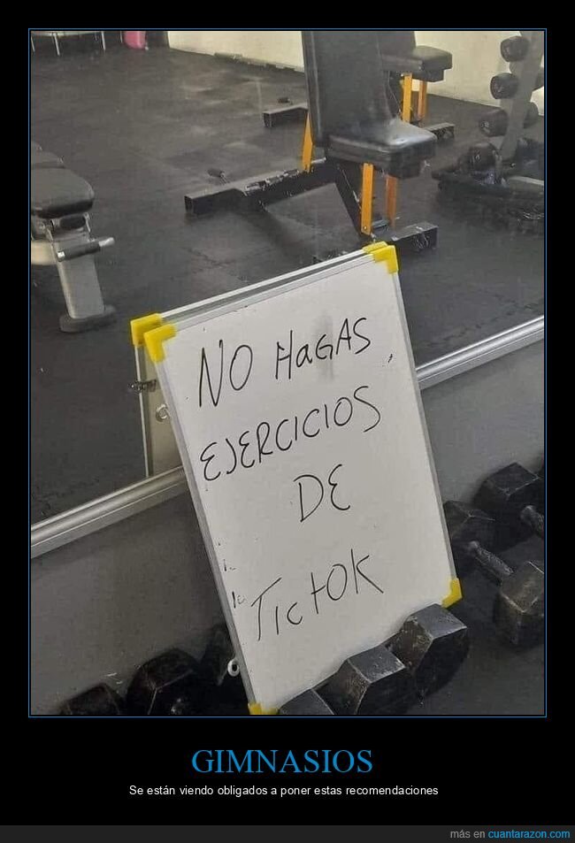 carteles,ejercicios,gimnasio,tiktok