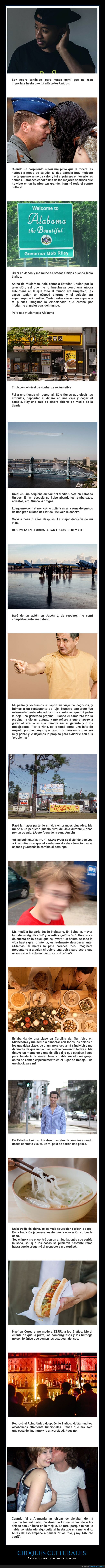 choques culturales,países